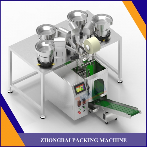 Counting Packing Machine with Four Bowls