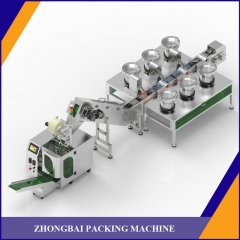 Counting Packing Machine with Six Bowls Chain Conveyor
